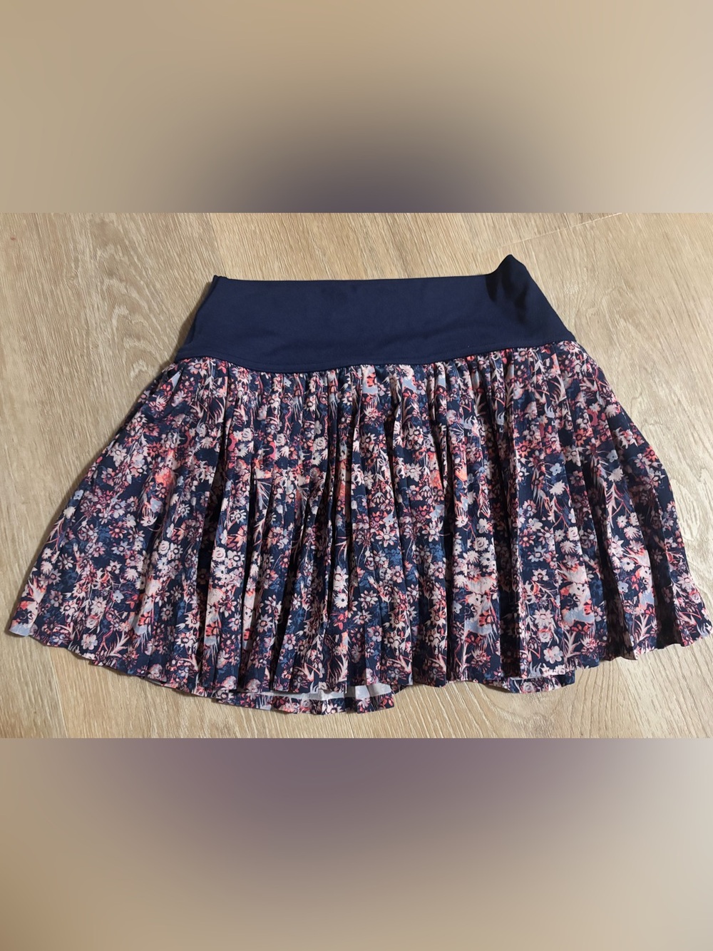 aerie Navy Floral- Athletic Skort